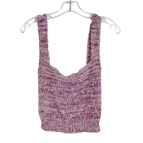 Lovers and Friends Marlene Pink Knit Tank Top Sz S - Picture 5 of 5